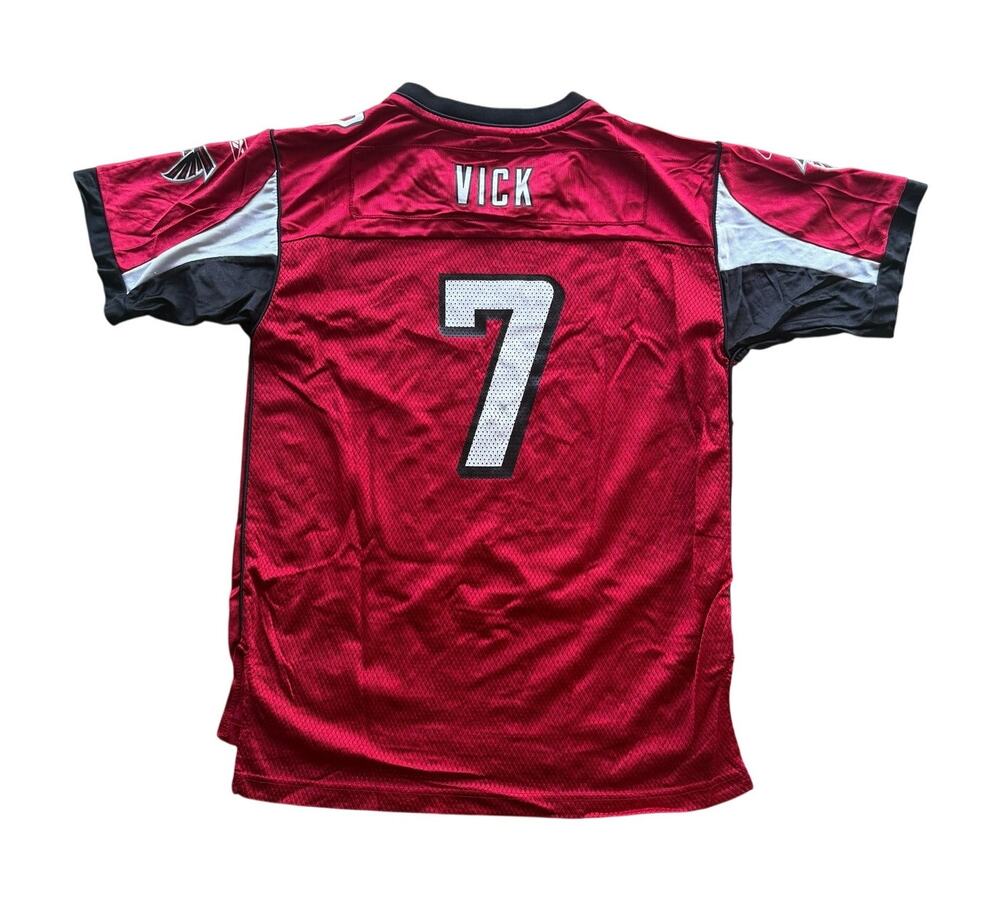 Michael Vick #7 Atlanta Falcons NFL Football Reebok Red Jersey Size YOUTH XL